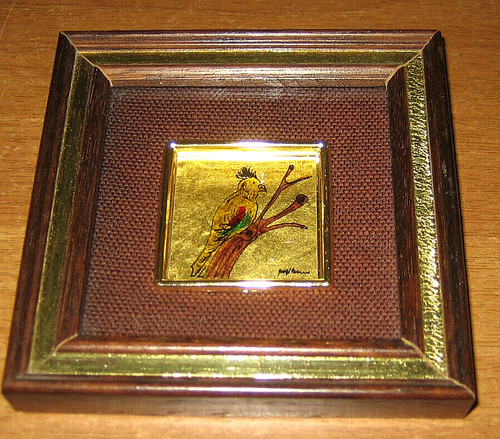 Quadro pappagallo dipinto - dipinto, a