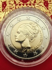 2 Euro Monaco 2007: „25. Todestag Grace Kelly“ im Original.