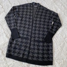 Long Geo Print Open Front 2