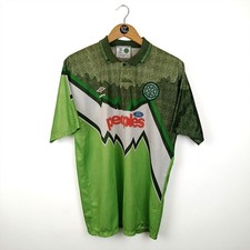 CELTIC GLASGOW UMBRO MAGLIA AWAY VINTAGE SHIRT JERSEY MAILLOT TRIKOT 1991-1992