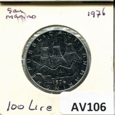 Moneta 100 LIRE 1976 SAN
