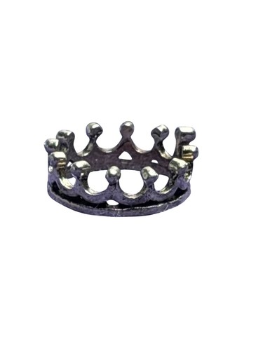 Anello corona tono argento