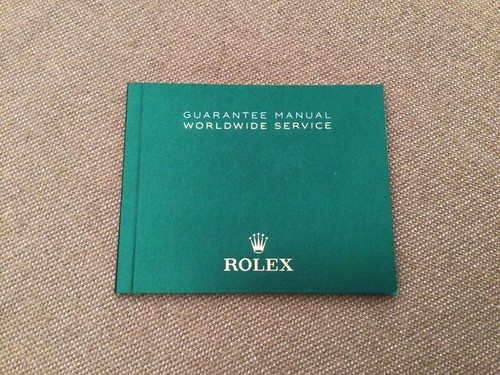 Libretto booklet rolex - libretto,