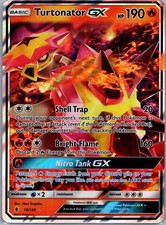Carta Pokemon Holo Turtonator GX 18/145 2017 ultra rara