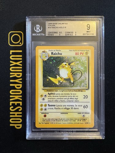 Carta card pokemon raichu - pokemon,