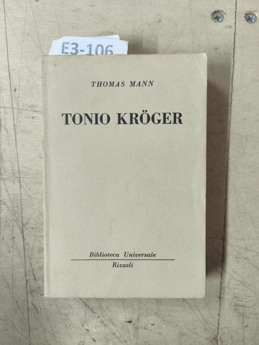 Tonio kröger thomas mann - -,