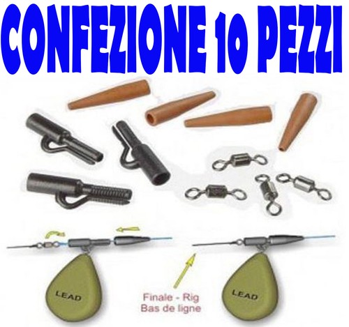 Kit clips carpfishing - 10,