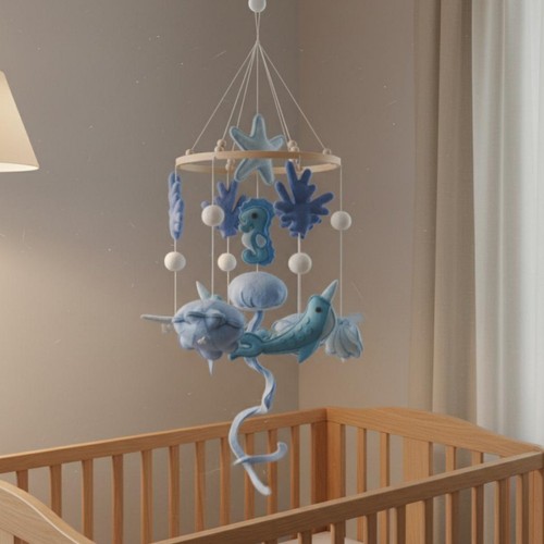 Baby mobile feltro effetto - baby,