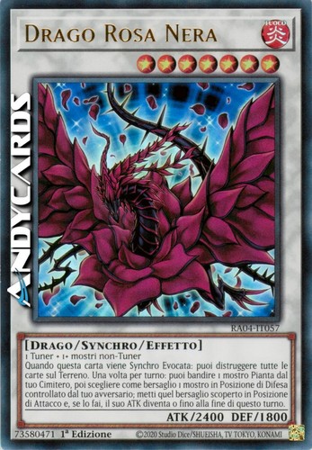 Drago rosa nera black - drago,