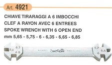 BUZZETTI 4921 UTENSILE CHIAVE ATTREZZO TIRARAGGI 6 IMBOCCHI TIRA RAGGIO MOTO