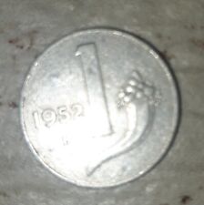 MONETA 1 LIRA 1952 CORNUCOPIA BILANCIA REPUBBLICA ITALIANA CIRCOLATA