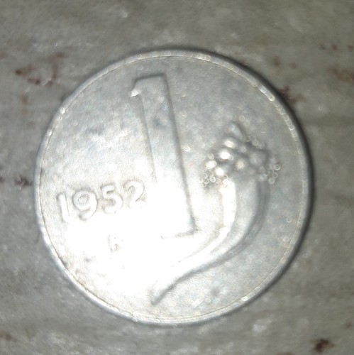 Moneta lira 1952 cornucopia - moneta,
