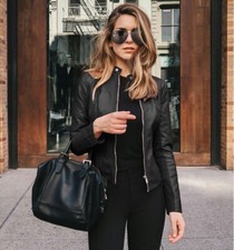 Giacca donna biker slim donna