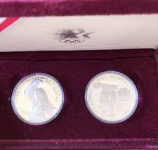 USA 2 Monete da 1 $ Argento