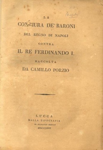 Porzio camillo congiura - la,
