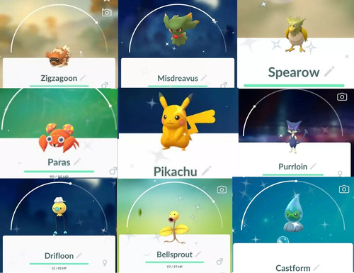 Castform spearow misdreavus - castform,