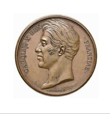 r48_87) FRANCIA Carlo X (1824-1830) Medaglia 1827 x Amiens Op: Gayrard Ø 36 mm 