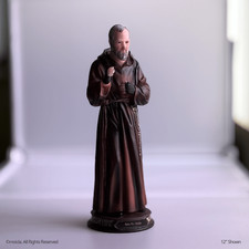 Father Pio Resin Statue - 12"