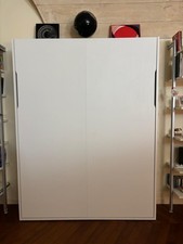 Letto a Scomparire Matrimoniale Bianco Frassinato  Misura Cm 175xh226x40