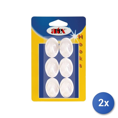Blister ganci plastica - 2x,