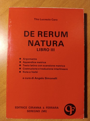 Tito lucrezio caro de rerum - tito,