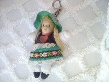 portachiavi bambola vintage tipo pippi calzelunghe