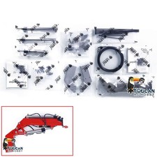 LESU Metal Fly Jib braccio esteso per gru idraulica 1/14 trattore radiocomandato camion dumper