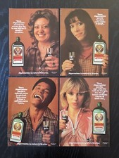 1980 Jagermeister - Set 4x Original AD Advertising Pubblicità Vintage