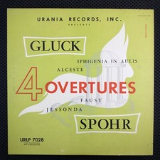 Gluck Spohr – 4 Overtures (Urania Records – URLP 7028)
