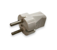 Spina Schuko Volante  2P+T 16A  Bianca mapl tipo vintage