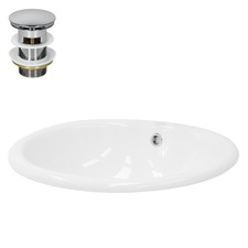 Lavabo in ceramica da incasso