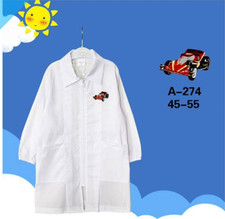 GREMBIULE ASILO BIANCO SCUOLA MATERNA UNIFORME BIMBO ANGEL KIDS ART A274