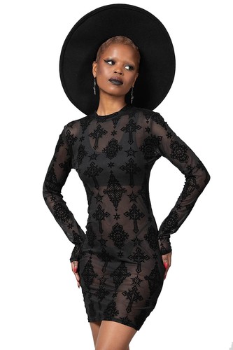 Mini abito bodycon occulto