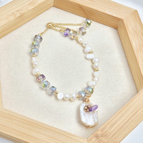 Bracciale perle vere acqua - perle,