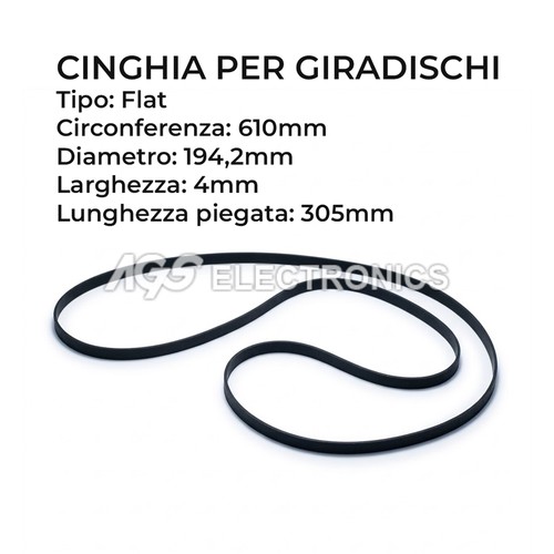 Cinghia per giradischi flat - cinghia,