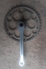 Guarnitura (parte destra) marcata ROSSIGNOLI, corona denti 42, bici epoca