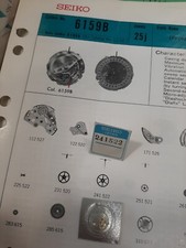 Seiko ruota sweep second wheel & pinion Part 241-522 241522 for 6159B 