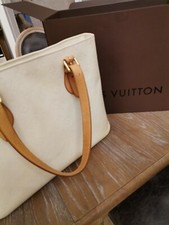 borsa louis vuitton originale in vernice avorio con dust bag e scatola 