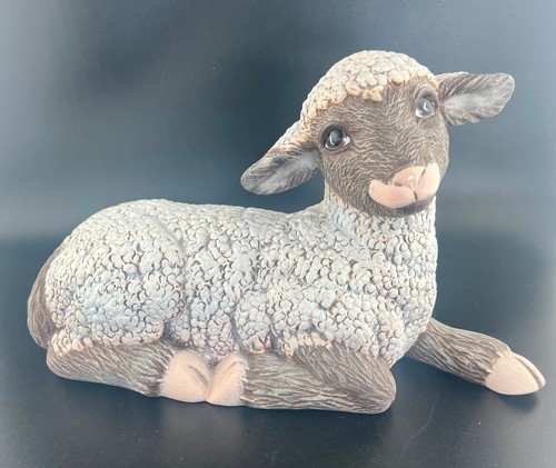 Statuina agnello ceramica