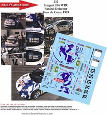 DECALS 1/18 REF 0232 PEUGEOT