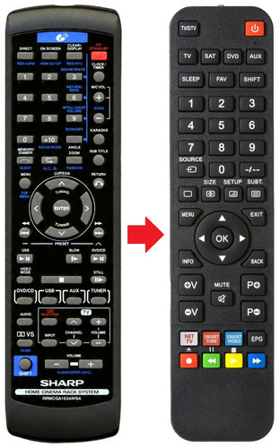 Telecomando adatto per sharp - adatto,