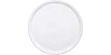HENDI Piatto per Pizza Rotondo in Porcellana Smaltata, Piatto Portapizza a Tinta Unita, Adatto a Microonde e Lavastoviglie, ⌀330mm, Bianco