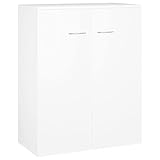 vidaXL Credenza Bianca 60x30x75 cm in Truciolato