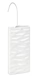 Wenko Umidificatore con motivo Onde ceramica - Umidificatore per ambiente con struttura ad onde, adatto per radiatore tubolare, Ceramica, 9 x 19.5 x 4 cm, Bianco