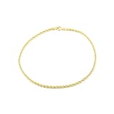 Monde Petit - Bracciale Donna Oro Giallo 18K Salomone 19 cm - Scatola Regalo - Certificato di garanzia