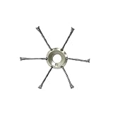 Testina di ricambio universale per decespugliatore erbacce in acciaio da 22,9 cm, per decespugliatore resistente (1 pezzo, 6 lame)