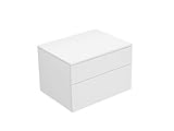 Keuco Edition 400 Credenza 31743, 2 cassettoni, 700 x 472 x 535 mm; Corpo/fronte: Vernice Struttura Bianca/Vernice Strutturata Bianca