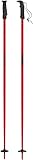 ATOMIC AMT Bastoncini da Sci in Alluminio 3*, Lunghezza 120 cm, Impugnatura ergonomica, Cinturino da Polso Regolabile, rondelle Pista da 60 mm, Rosso