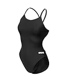 ARENA Solid Challenge Team Costume Intero Donna, Costume Donna ad Asciugatura Rapida, Costume da Bagno Sportivo in Tessuto MaxLife Eco Resistente al Cloro, Protezione UV, Tessuto Frontale Foderato