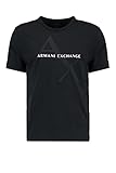 ARMANI EXCHANGE T-shirt Classica In Cotone Con Logo, T-shirt, Uomo, Nero, L
